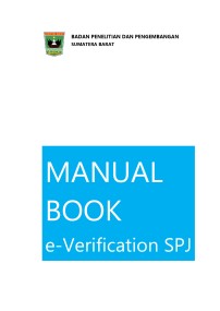 Petunjuk Teknis e-Verification SPJ