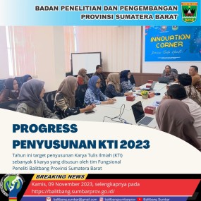 Rapat Progress Penyusunan KTI 2023